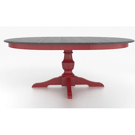 Customizable Round Table with Pedestal